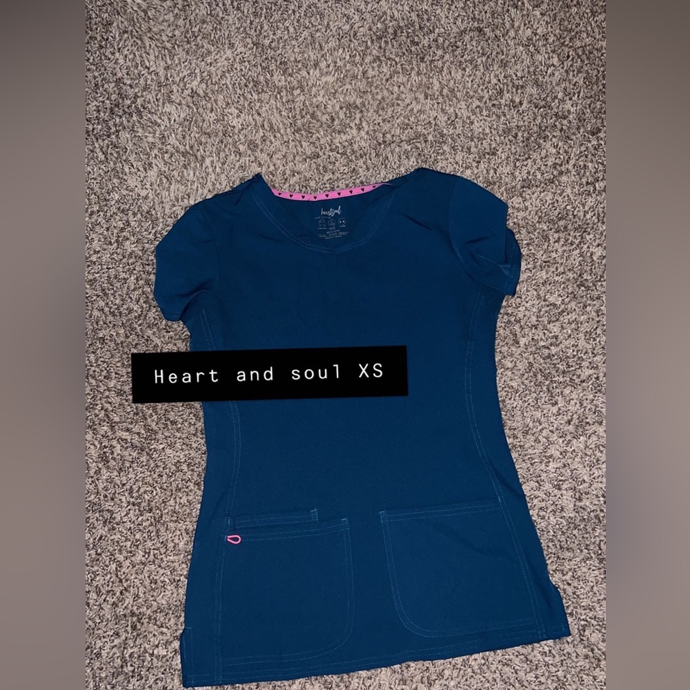 Heart and soul scrub top